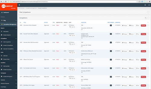 MLB Pitch, Hit, & Run dashboard