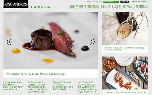Think Food Group Jose Andres website