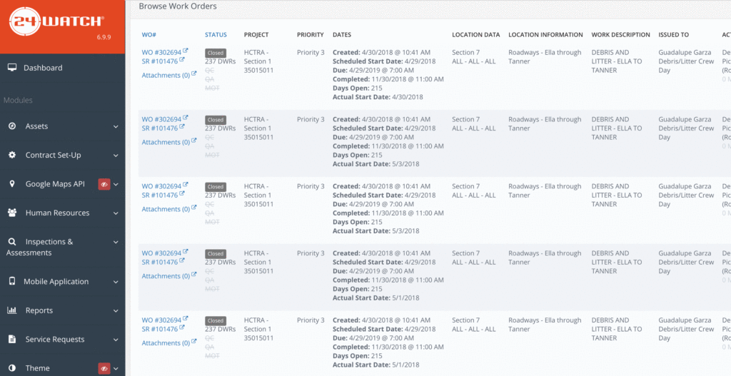 orases jamms5 software dashboard