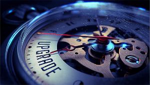 Close view of watch mechanism implying the impact application modernization
