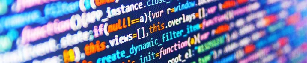 Custom software development in progress