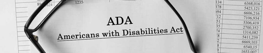 2021 ADA website compliance checklist on paper