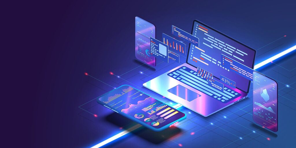 An illustration for cross platform mobile development