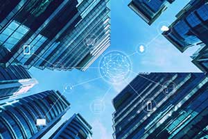 Buildings of Fortune 500 companies who use enterprise applications