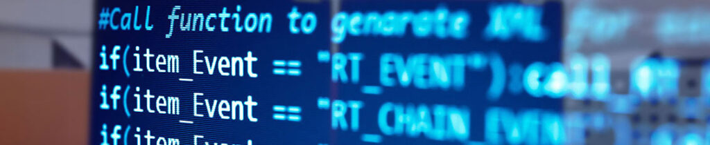 Code being prepared for a software migration project