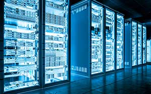 Server room where SaaS applications are hosted
