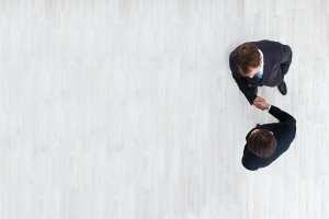 business men shaking hands for B2B Vendor Portal