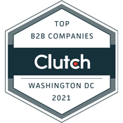 Clutch Top B2B Companies Washington, DC 2021 logo