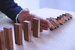 risk management concept being portrayed for an application migration