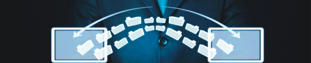a database migration being performed by a custom software company