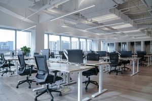 Empty office of software development agency