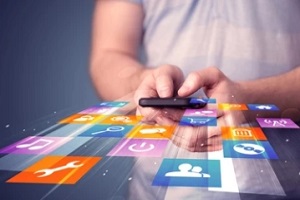 web vs mobile development apps concept
