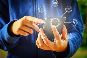 online banking payment communication network digital technology internet wireless mobile app development