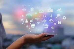 various mobile app development concept