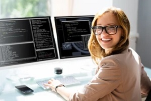 independent freelancer working on software project