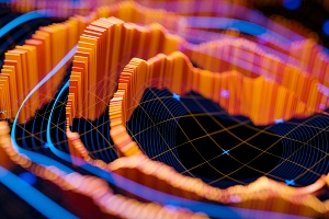 three dimensional data visualization showing wms data