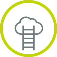 cloud ladder icon