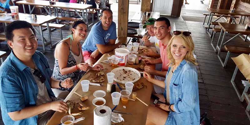 Orases team out at lunch in DC