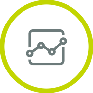 Data graph icon