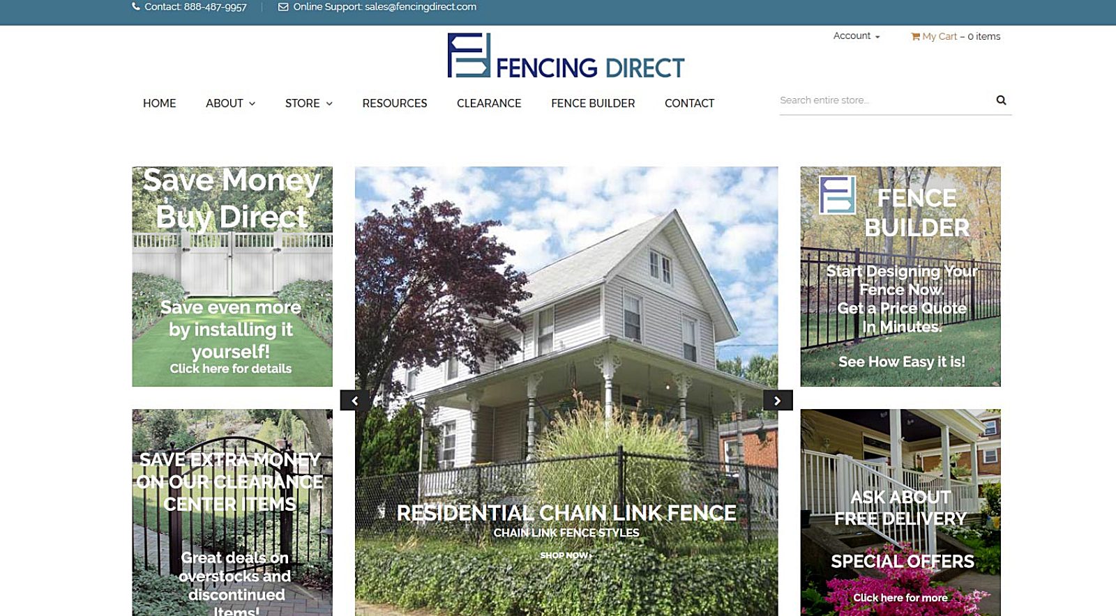 fencing direct website