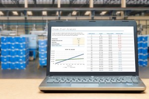 warehouse management software appearing on a screen