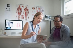 patient with doctor