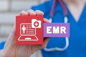 doctor holding emr blocks