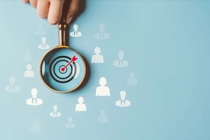 target specific audience concept