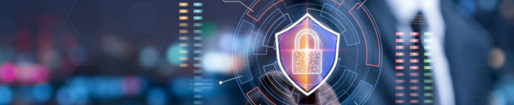 Vector image depicting data security with role-based access control in custom web portals