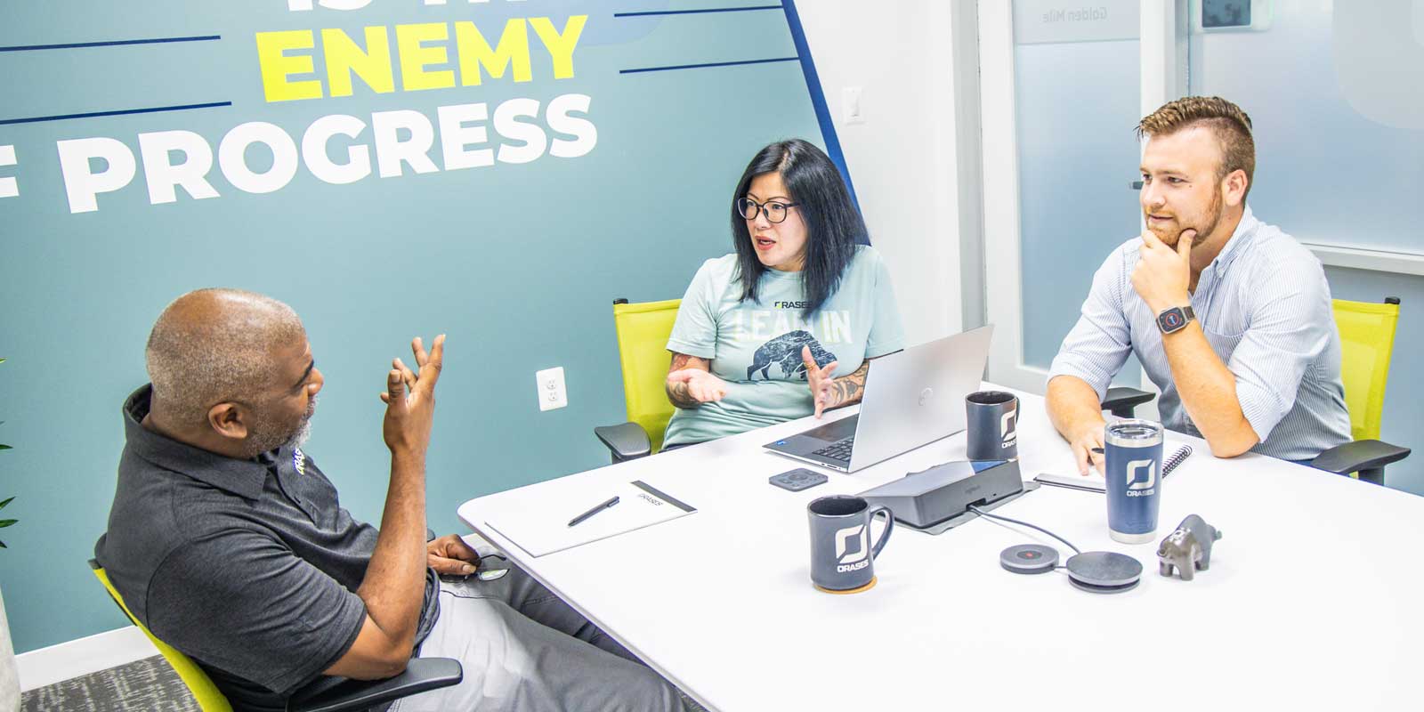 Orases team planning out a new custom pharmacy management software project