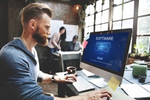 software data digital programs system technology concept