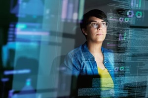 cropped shot of a young computer programmer looking through estate planning software data