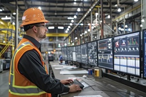 manufacturing crm software on the factory floor shows real-time production data for swift informed decisions