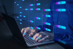Man creating a data architecture