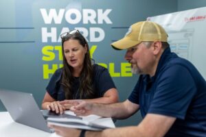 Orases team working through a legacy application strategy meet