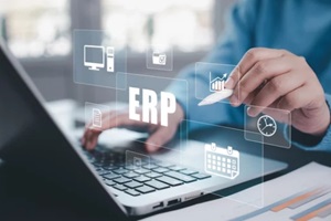 enterprise resource management ERP software system for business resources plan presented