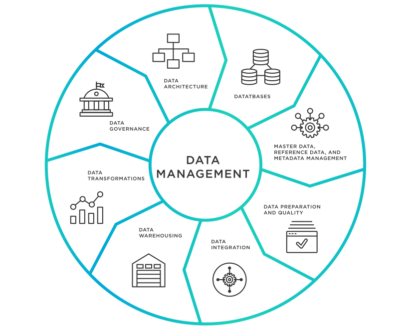 Points scored data management categories