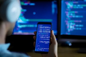 developer creating and testing app