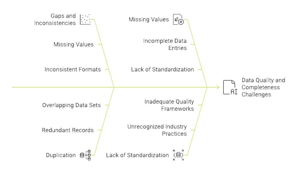 Data quality and completeness challenges