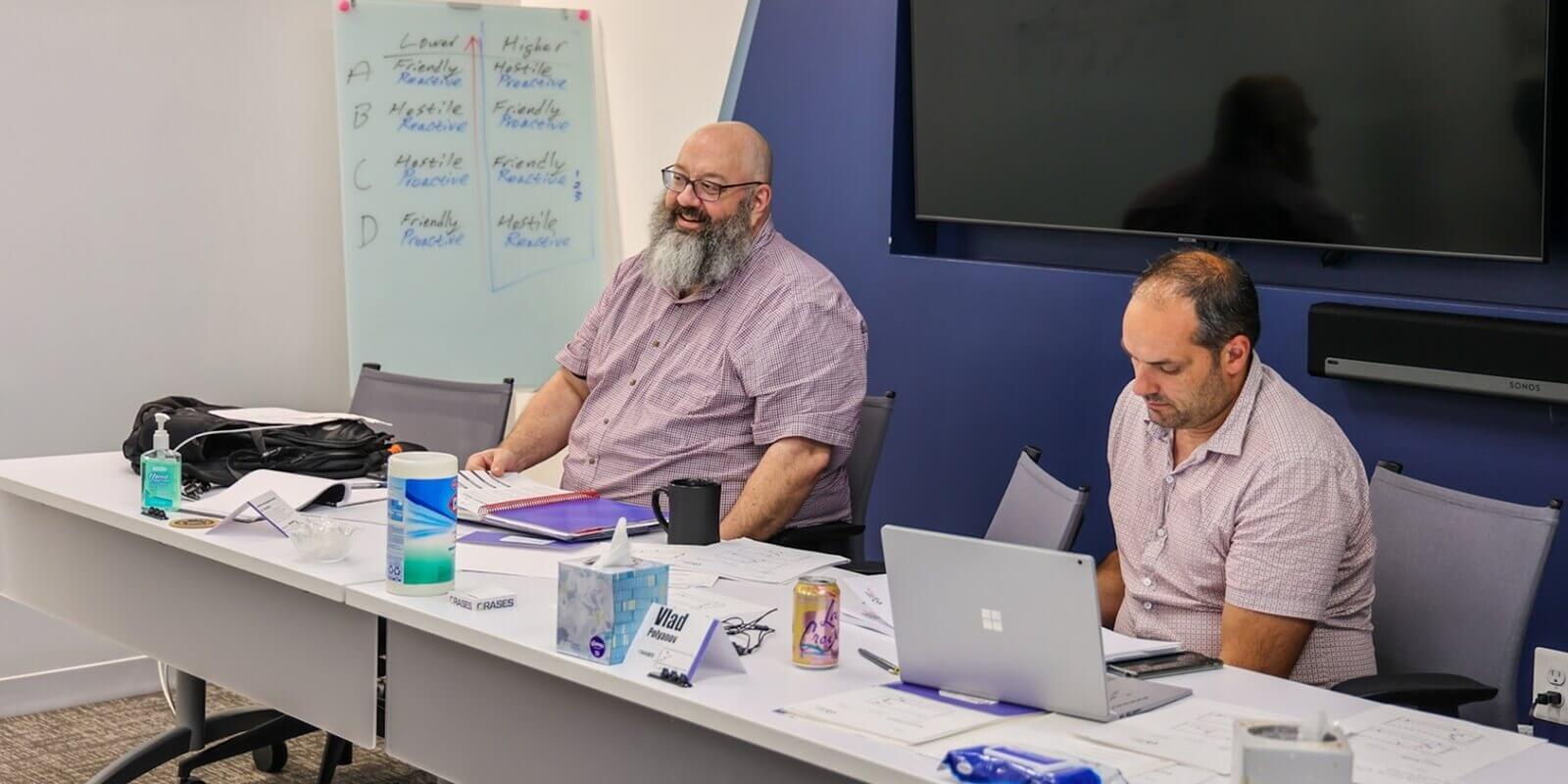collegues during a meeting