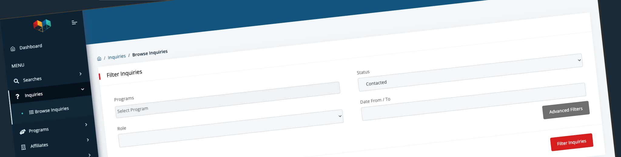 MENTOR dashboard screenshot